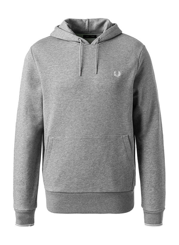 Fred Perry, Hoodie, Baumwolle, grau
