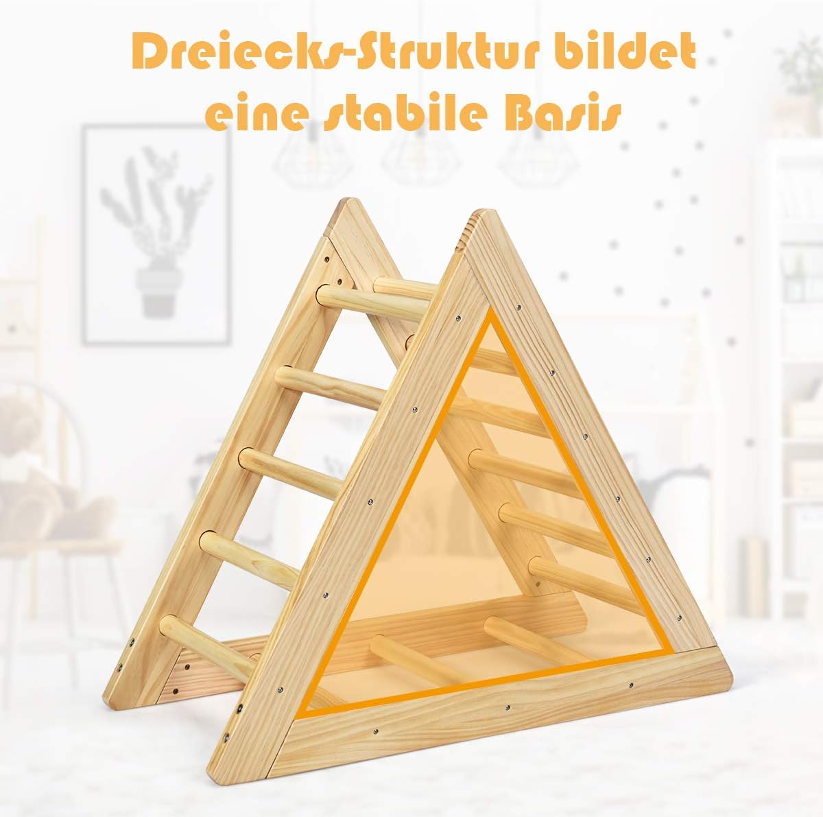 Costway Kletterdreieck aus Holz