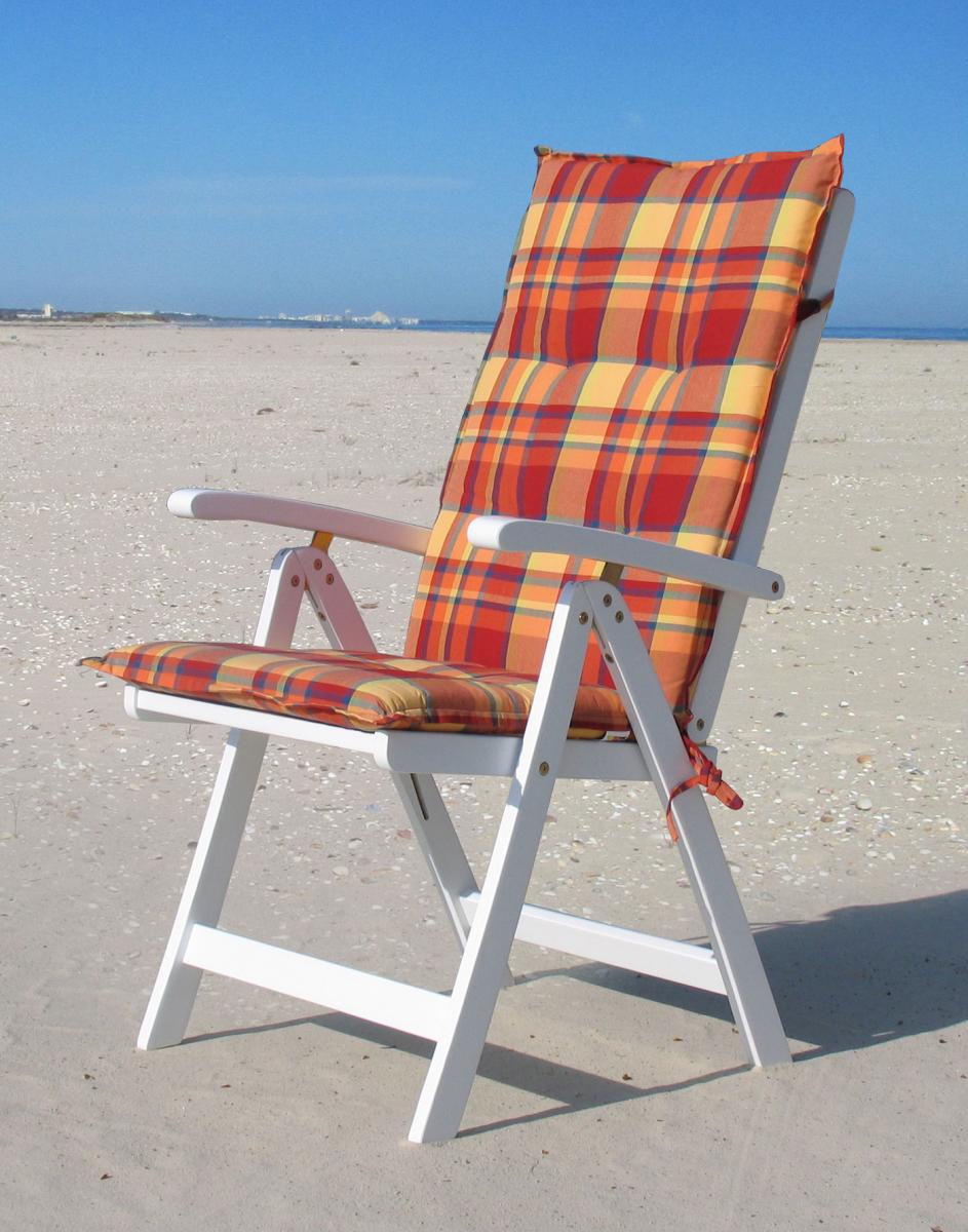 Grasekamp Auflage Sommmerfrisch Kissen Polster Klapp-Sessel Stuhl Garten-Sessel