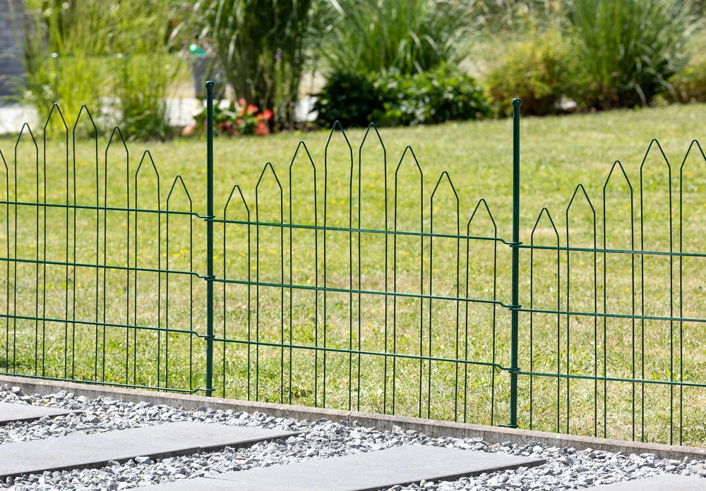 Powertec Garden Zaun-4er Set, ca. 1000 x 800 mm - Grün, 21FS05