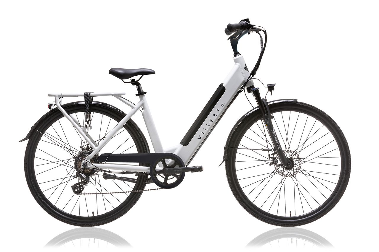 Villette L' Amant, City E-bike, Damen, Premium, 13 Ah, 7 Gänge, Weiss