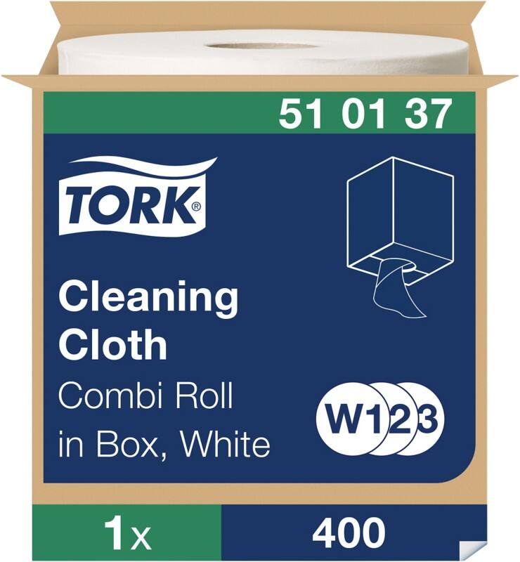 Tork W2 Premium Reinigungstuch Weiß 31,5 x 152 cm