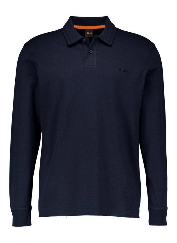 BOSS Orange, Polo-Shirt, Slim Fit, Baumwoll-Jersey, dunkelblau