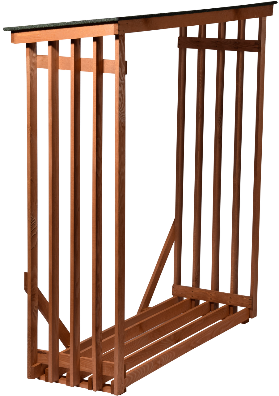 dobar Großes Outdoor-Kaminholzregal XL aus Holz