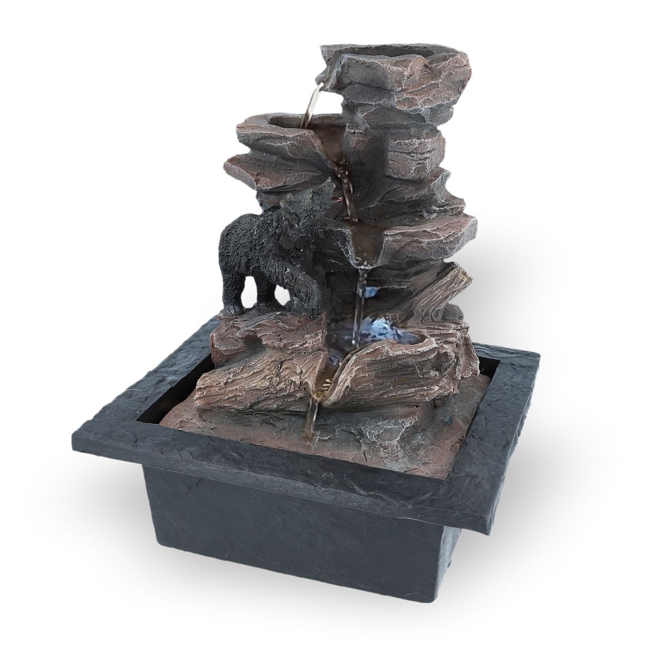 Lemodo Zimmerbrunnen mit Bärenmotiv