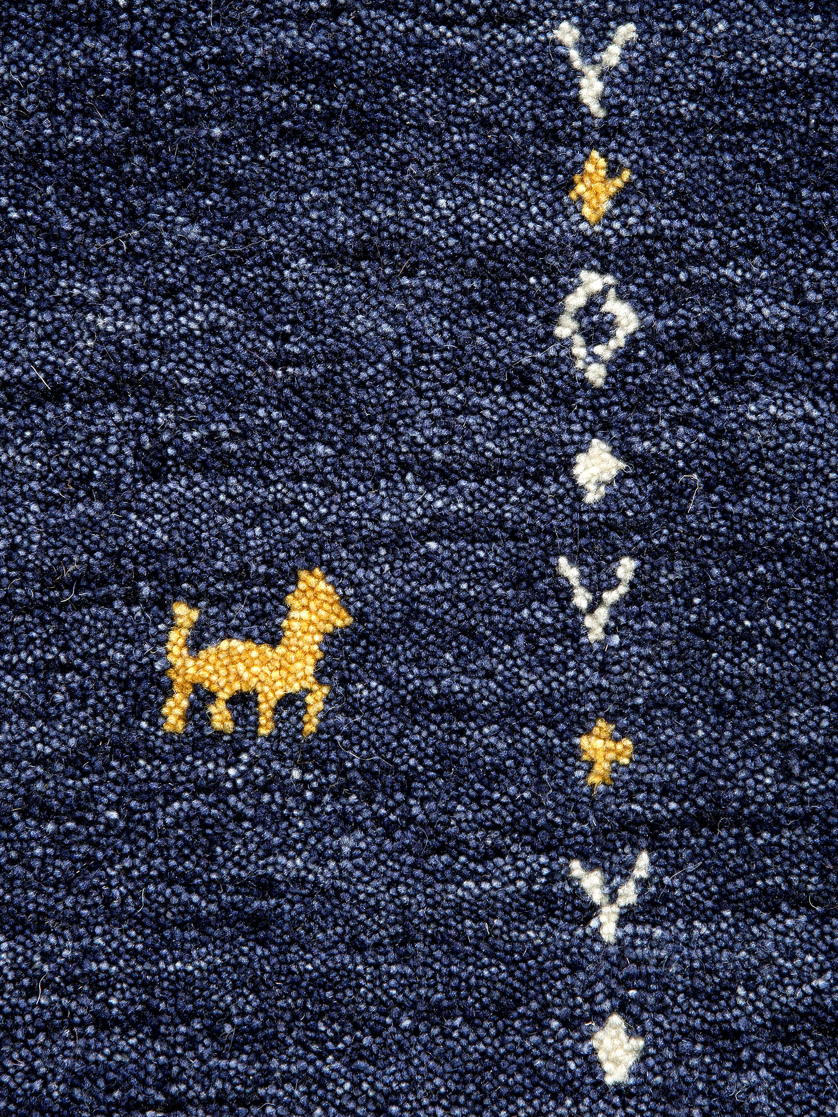 Kamlapur Gabbeh-Teppich, Dark Blue