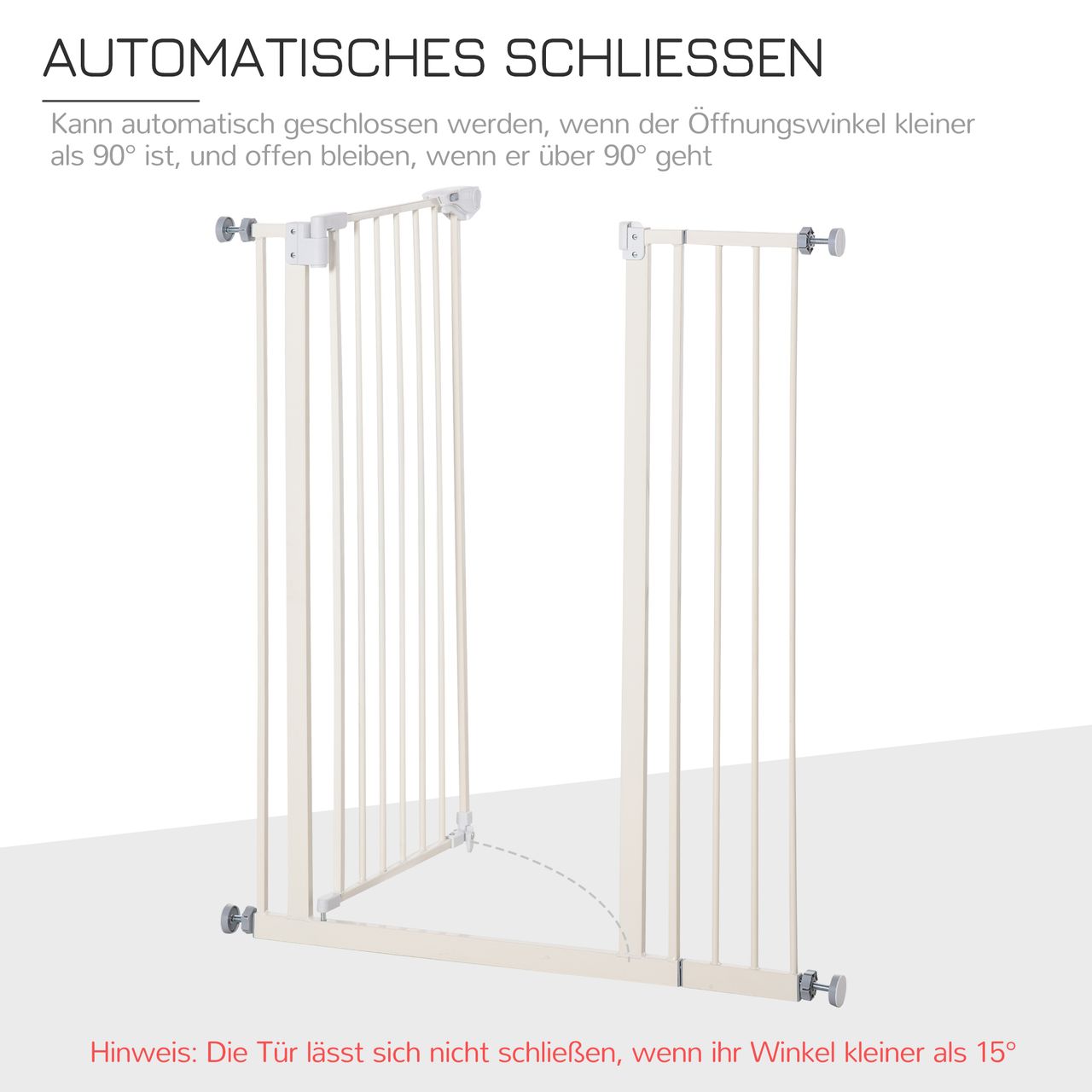 PawHut Treppenschutzgitter Türschutzgitter Hundegitter ohne bohren Absperrgitter