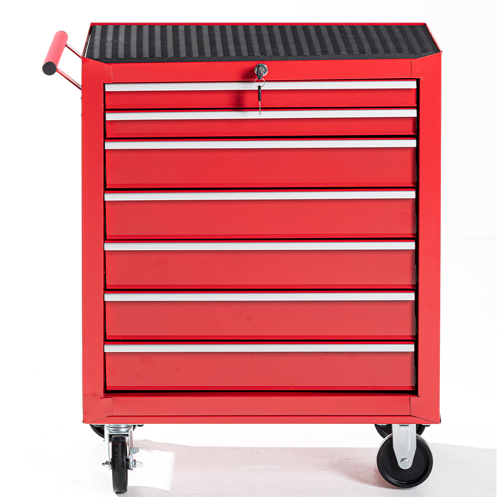 Tech Craft Tech Craft Werkstattwagen, Rot, 7 Schubladen, ca. 62 x 33 x 78 cm