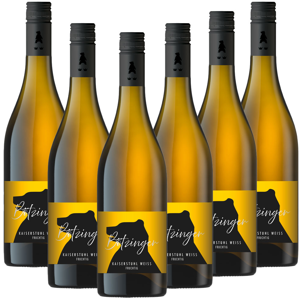 Winzergenossenschaft Bötzingen Der Bötzinger - Edition fruchtig Weißwein Qualitätswein lieblich - 6er Karton