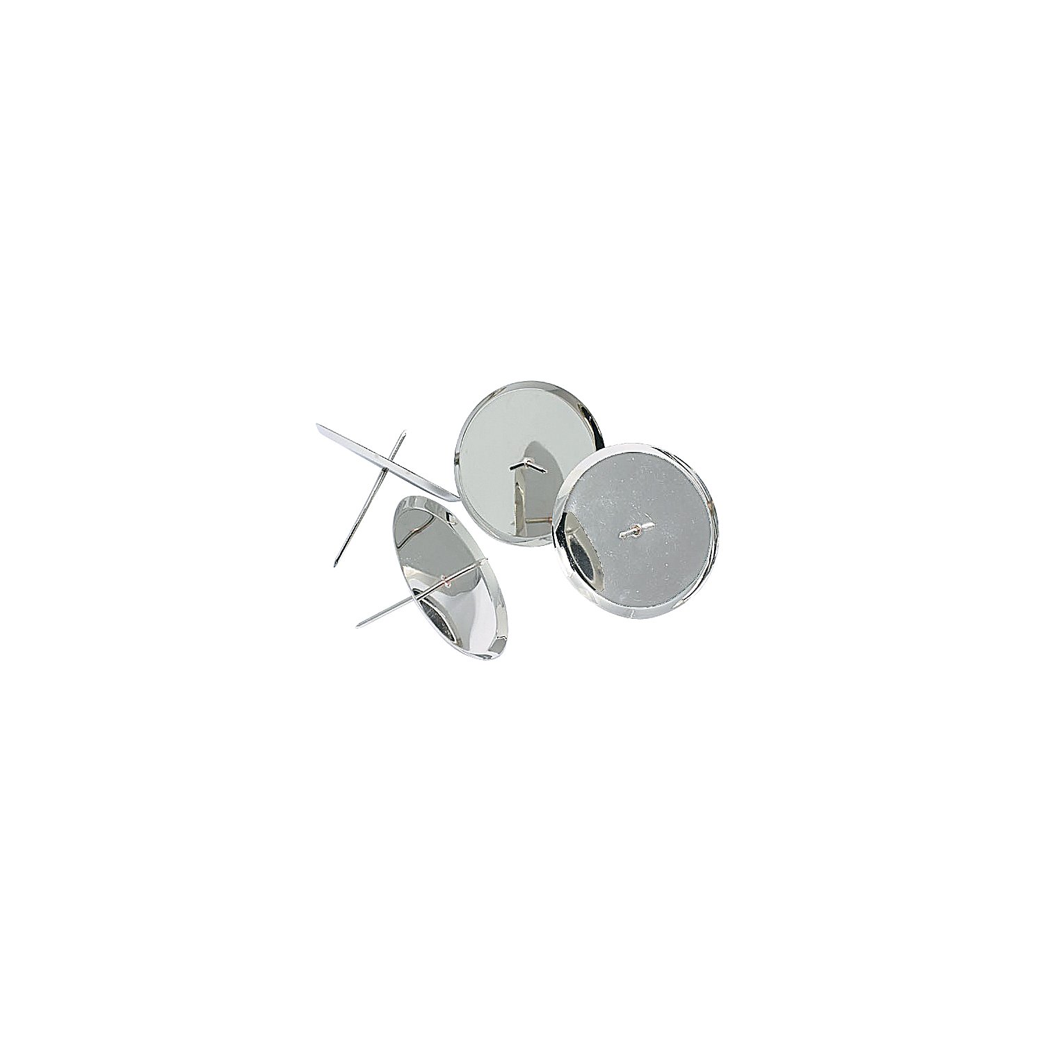 Kerzenhalter, silber, 10 cm Ø, 4 Stück