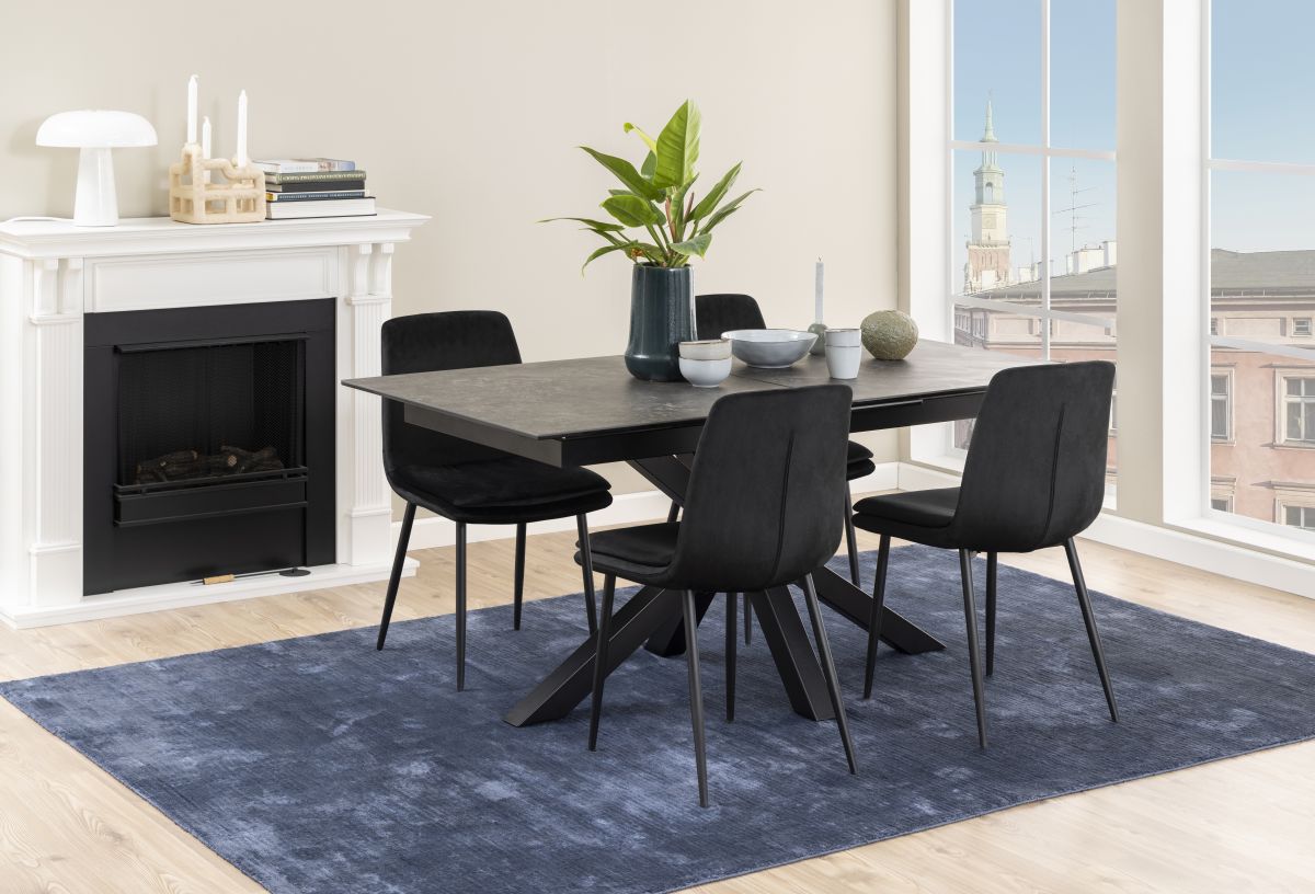 Ausziehtisch Heaven Keramik Schwarz 168 cm