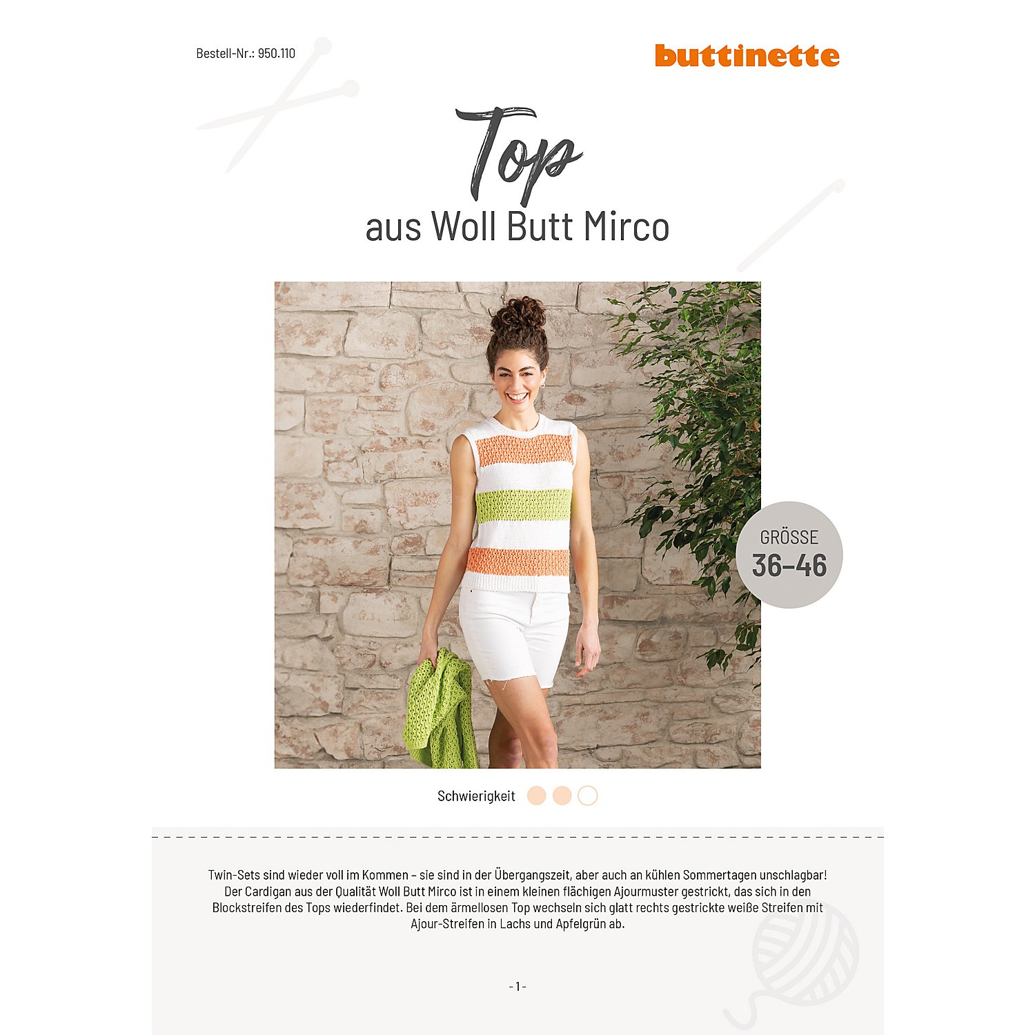 Strickanleitung – Top aus Woll Butt Mirco