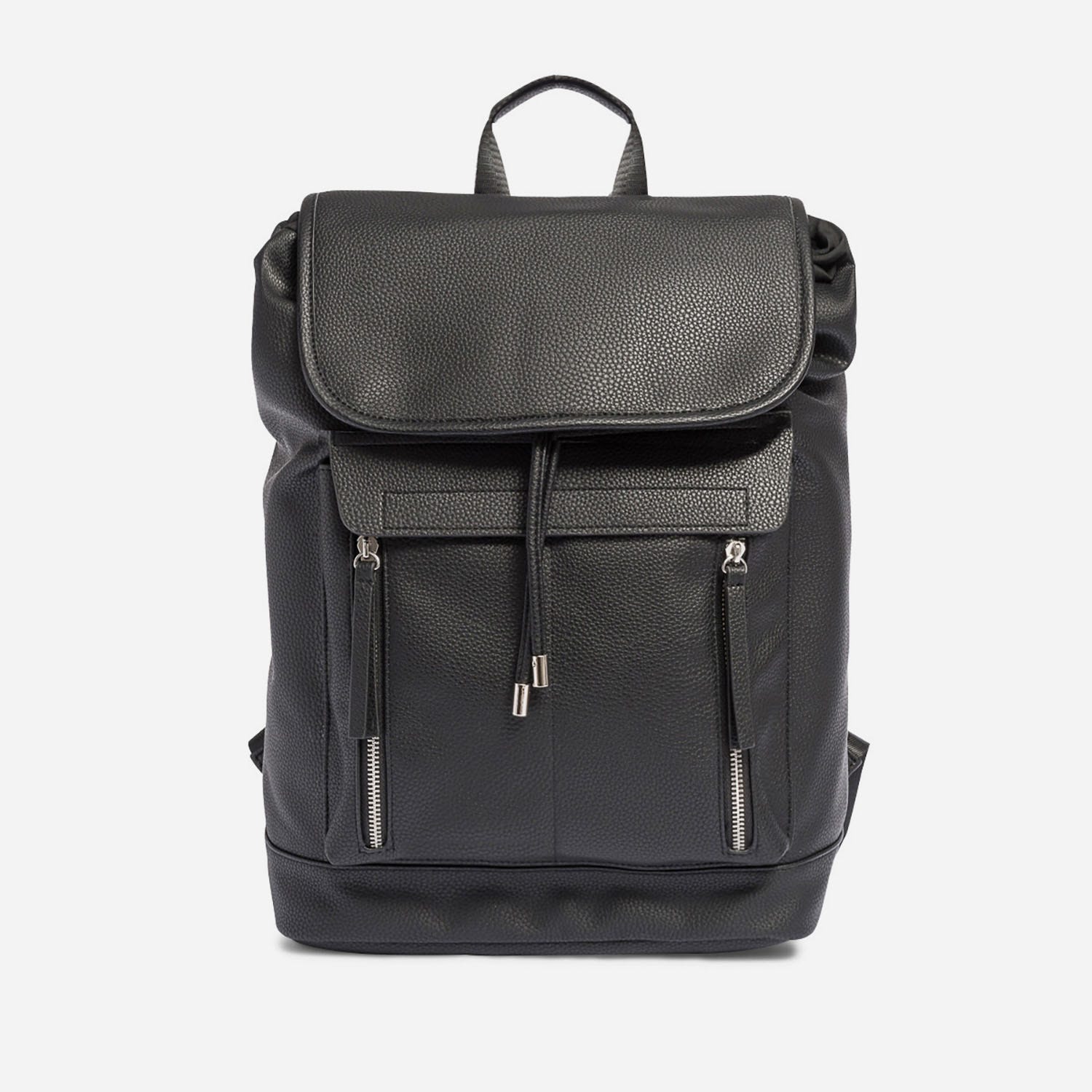 Sac à dos noir grainé