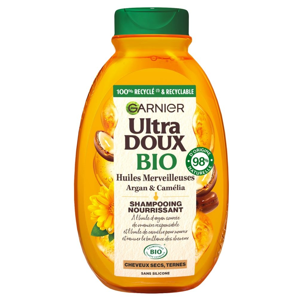 garnier Ultra Doux Bio Shampoing Brillance Argan Merveilleux