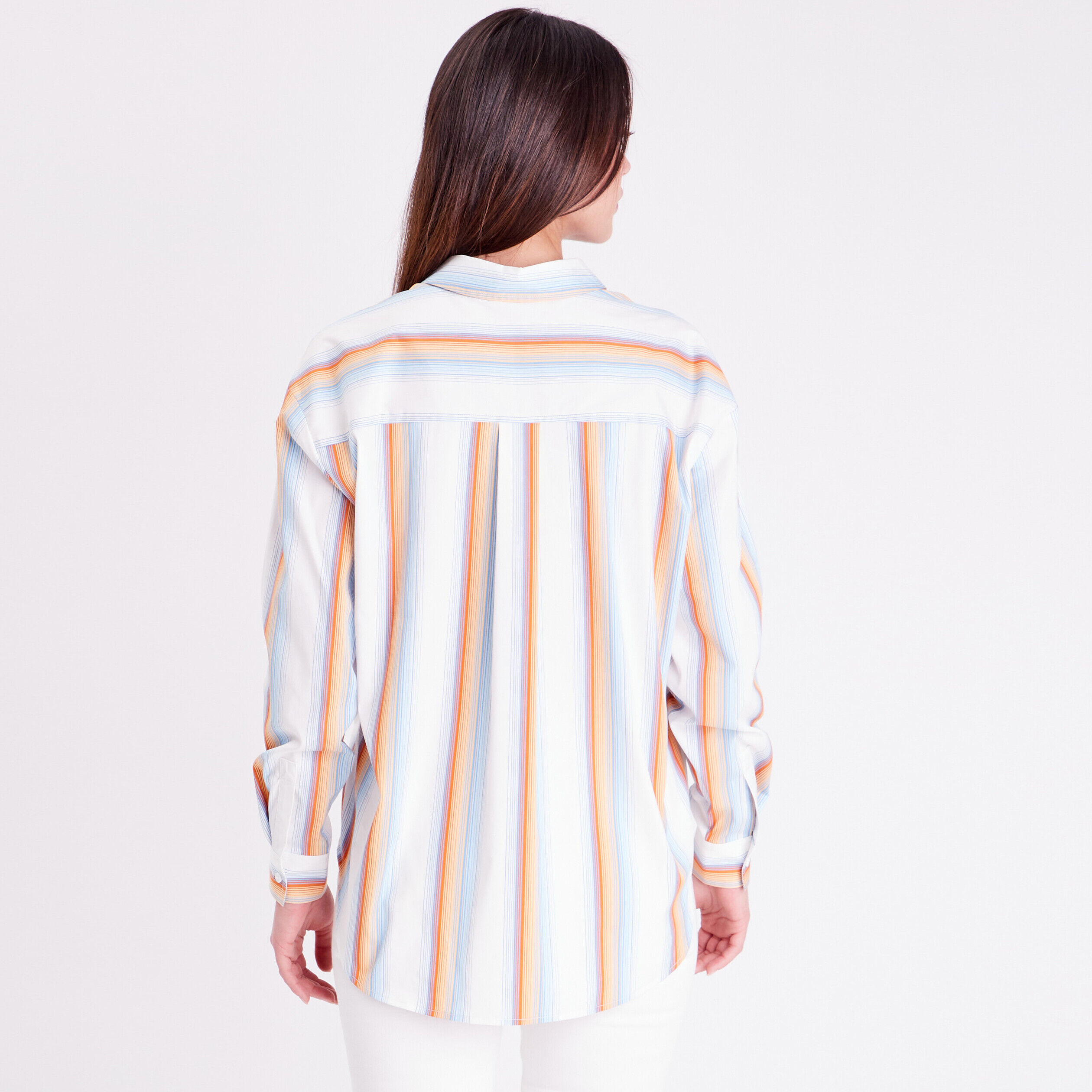Chemise manches longues blanc femme | Cache Cache
