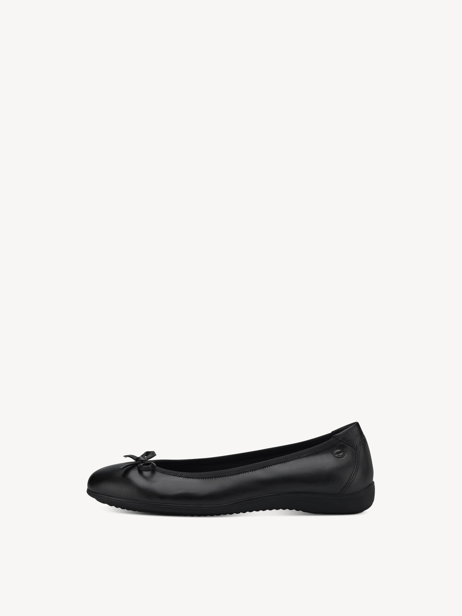 Ballerine en cuir - noir