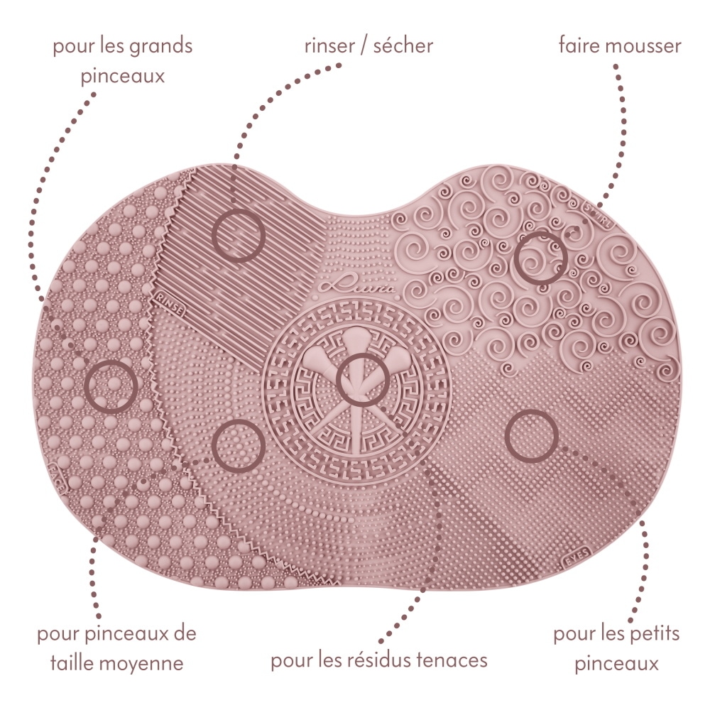 luvia Brush Cleaning Mat - Candy Tapis nettoyant pour pinceaux maquillage