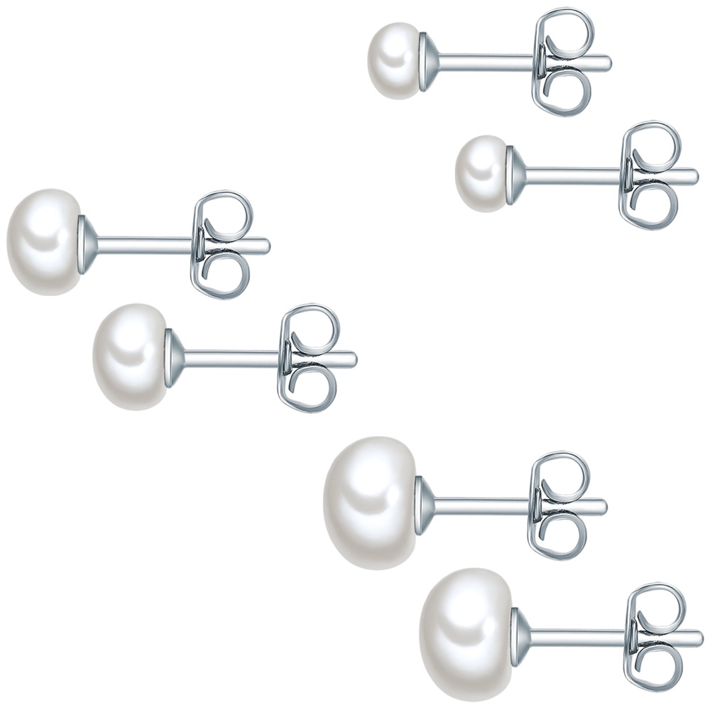 Valero Pearls Puce d'oreille en perle Perle de culture d'eau douce Perle de culture d'eau douce Bijoux