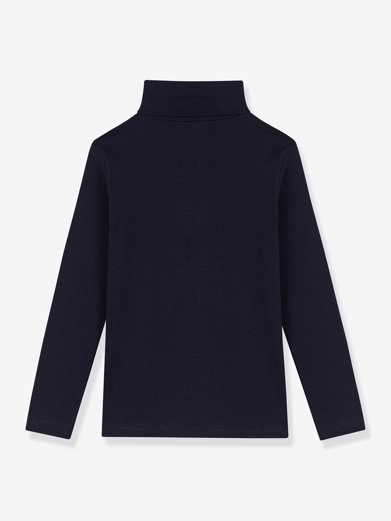 Sous-pull en coton bio PETIT BATEAU bleu