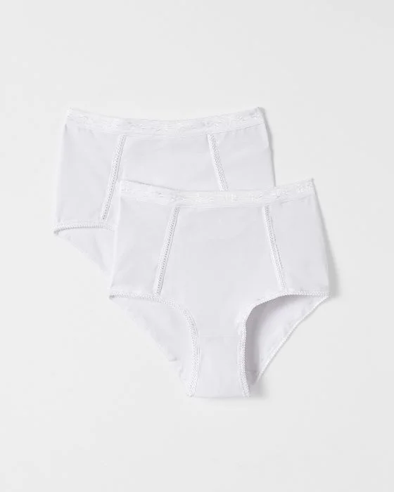 Lot de 2 culottes effet ventre plat assorties