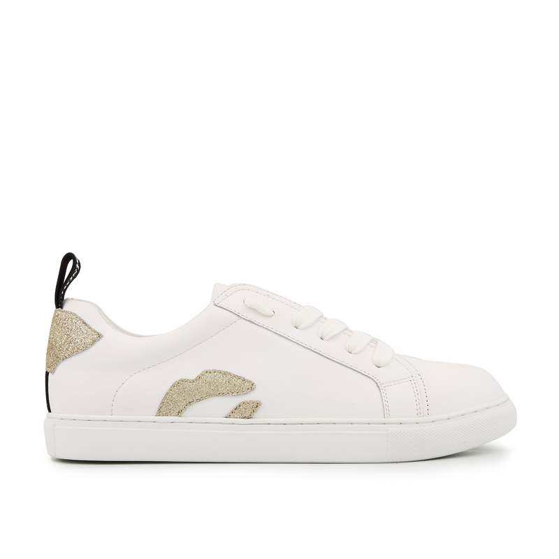 Baskets en cuir Betty glitter gold