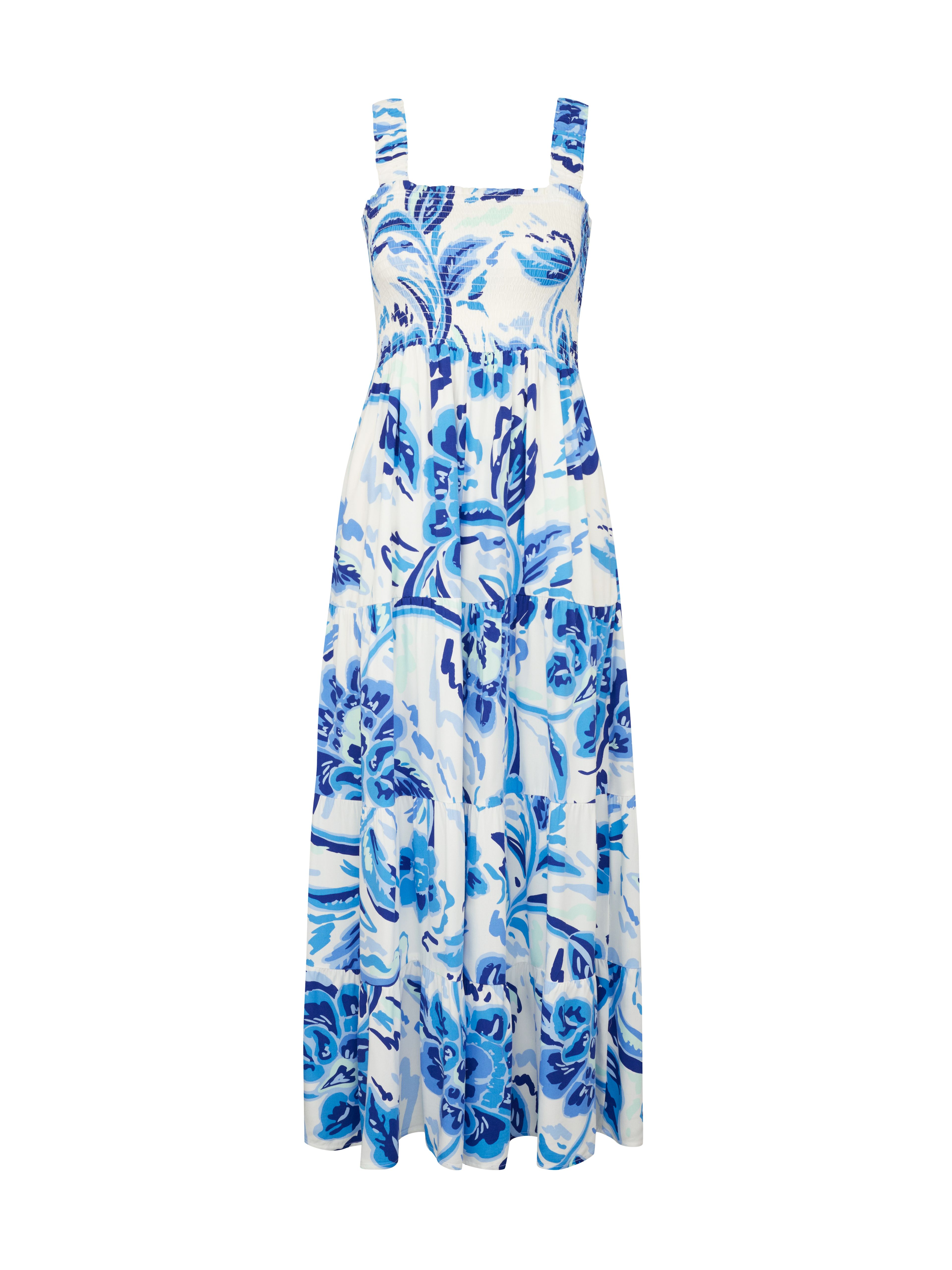 Blaues Damen Maxikleid ORSAY