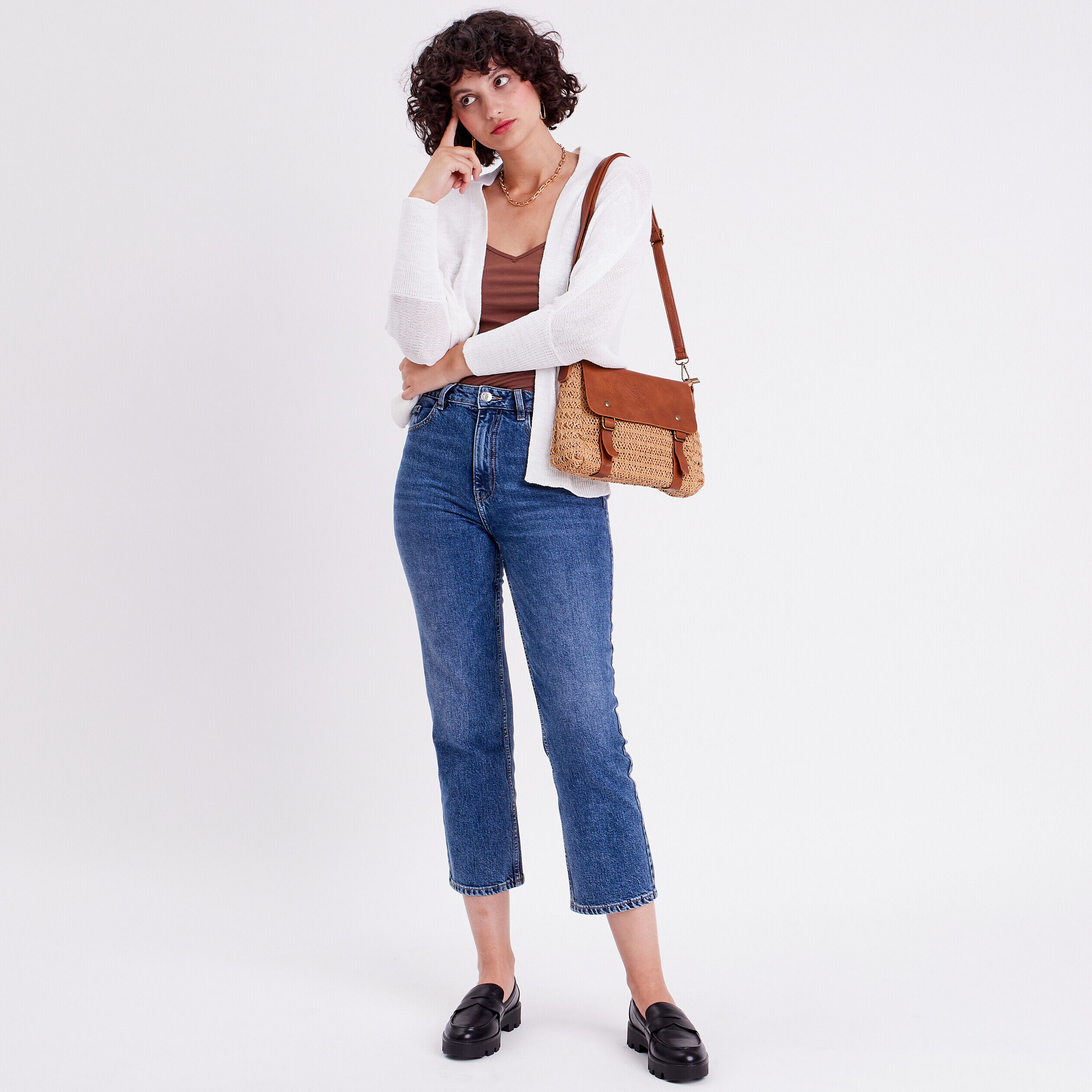 Gilet manches papillons blanc femme | Cache Cache