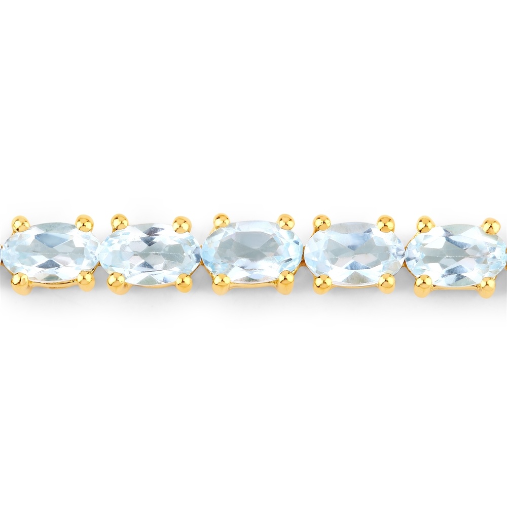 Rafaela Donata Bracelet Argent sterling Topaz bleu en Or jaune Bracelet