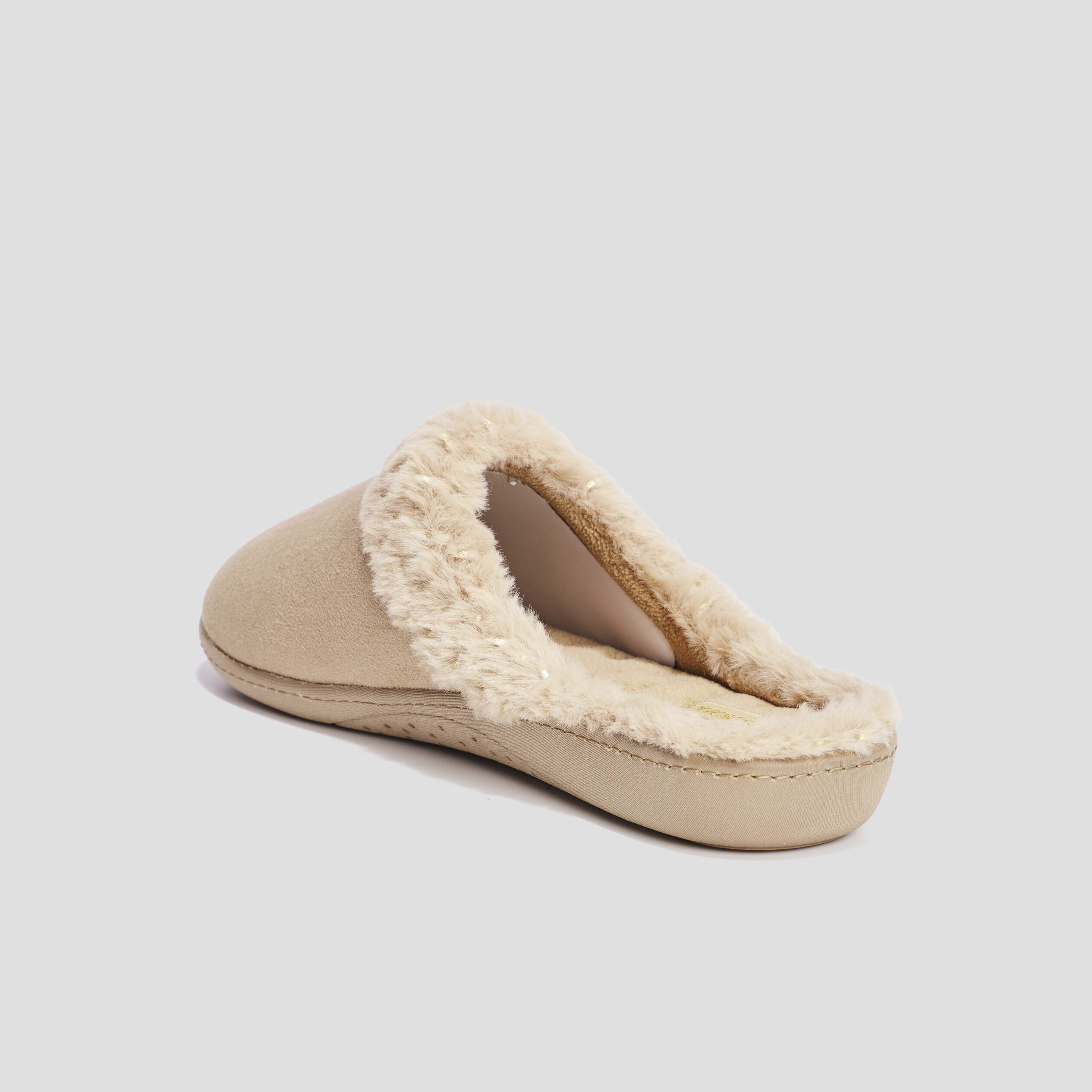 Chaussons mules Isotoner camel femme | La Halle
