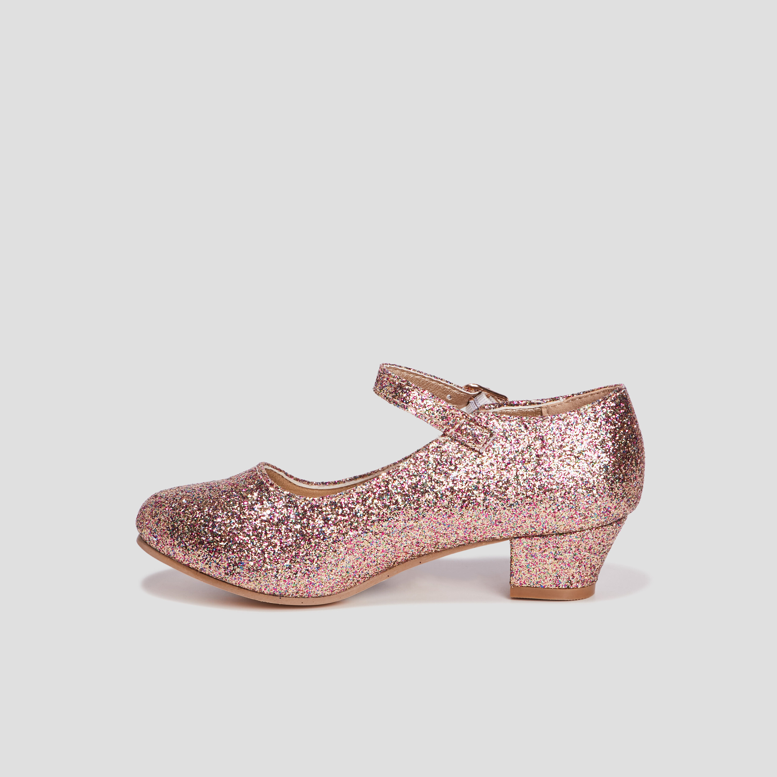 Babies à talons pailletées couleur or fille | La Halle