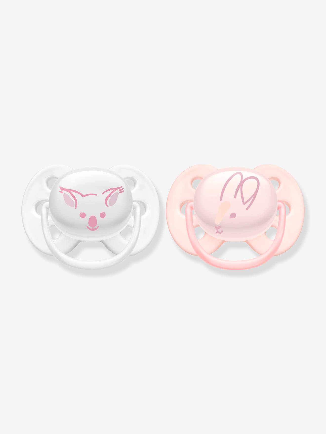 Lot de 2 sucettes ultra douces 1er âge Philips AVENT bateau/hello