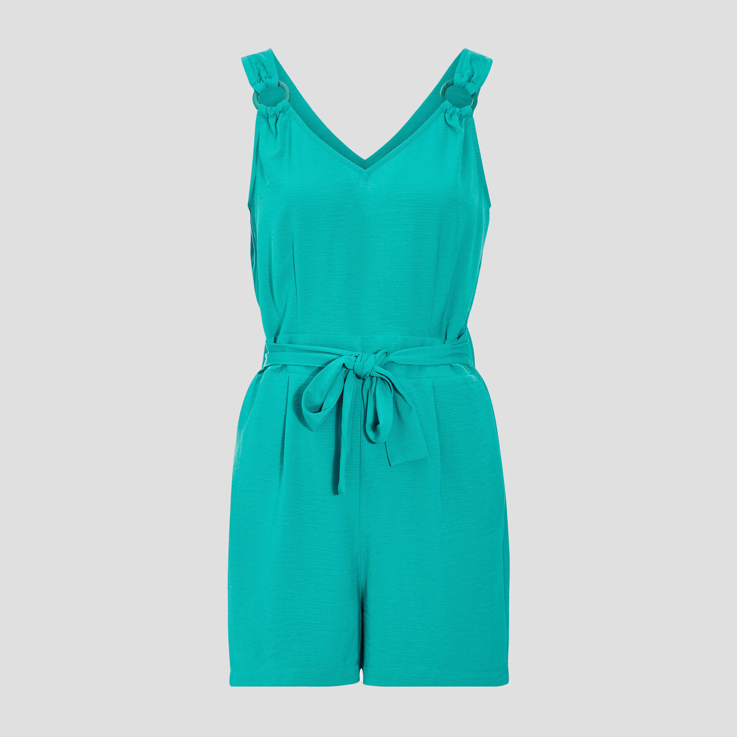 Combishort à ceinture vert femme | Cache Cache