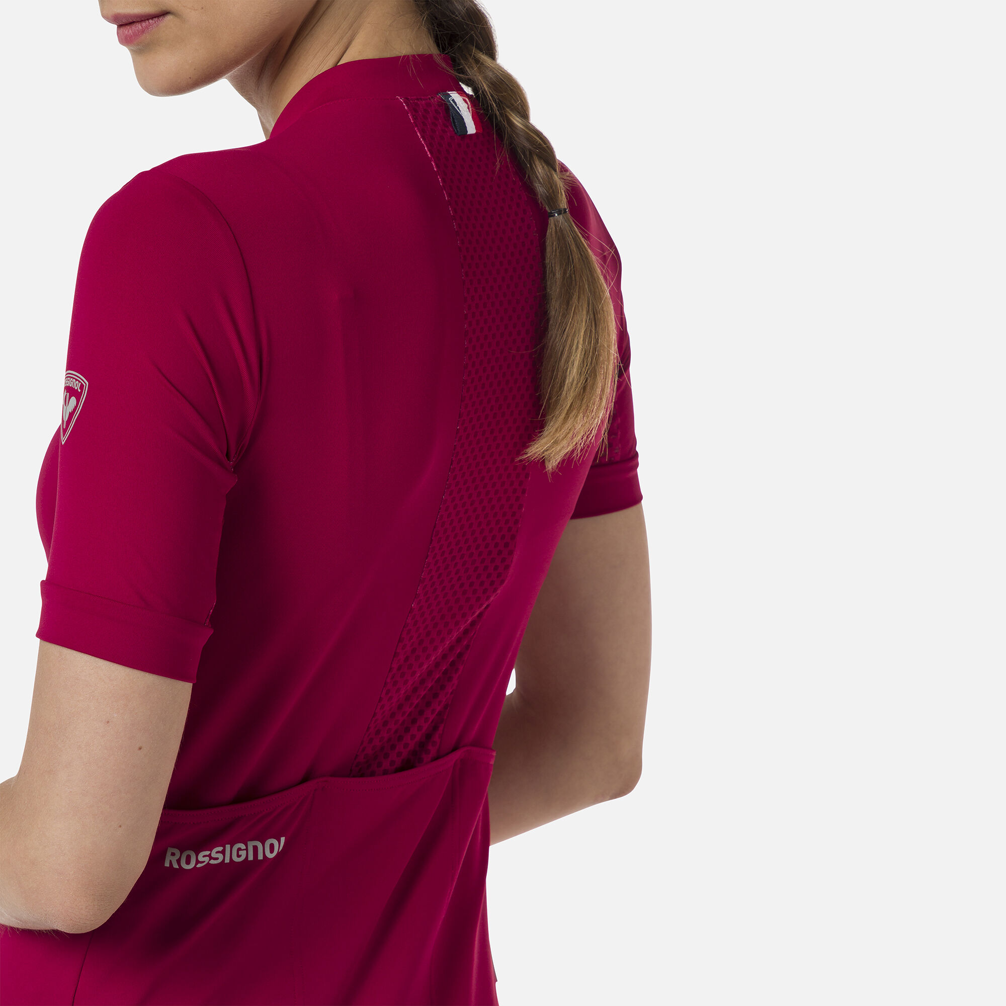 Maillot de vélo de route à manches courtes pour femme