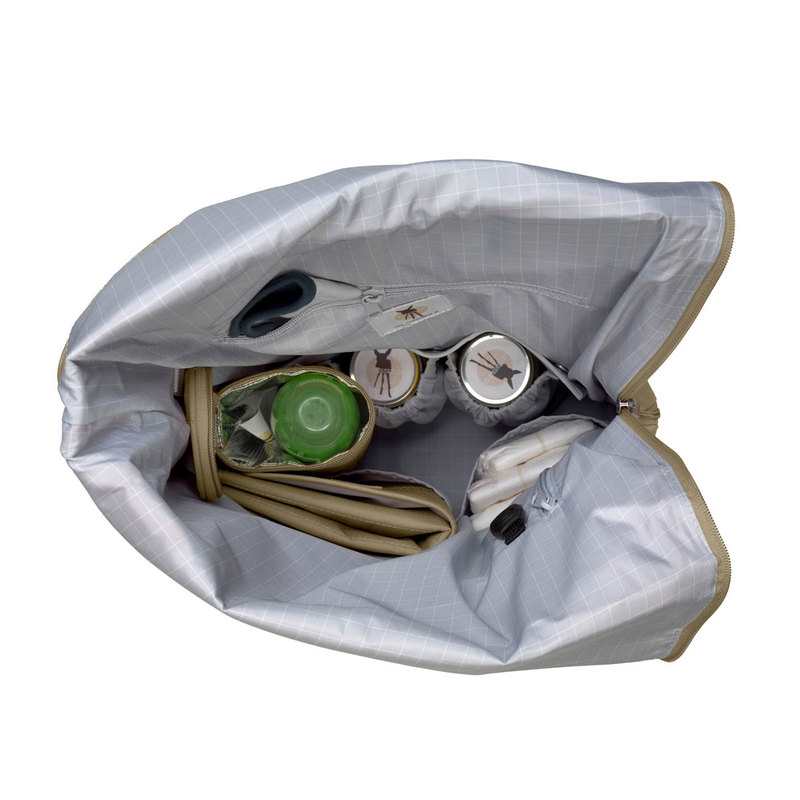 Sac à langer Rolltop vert kaki Lässig