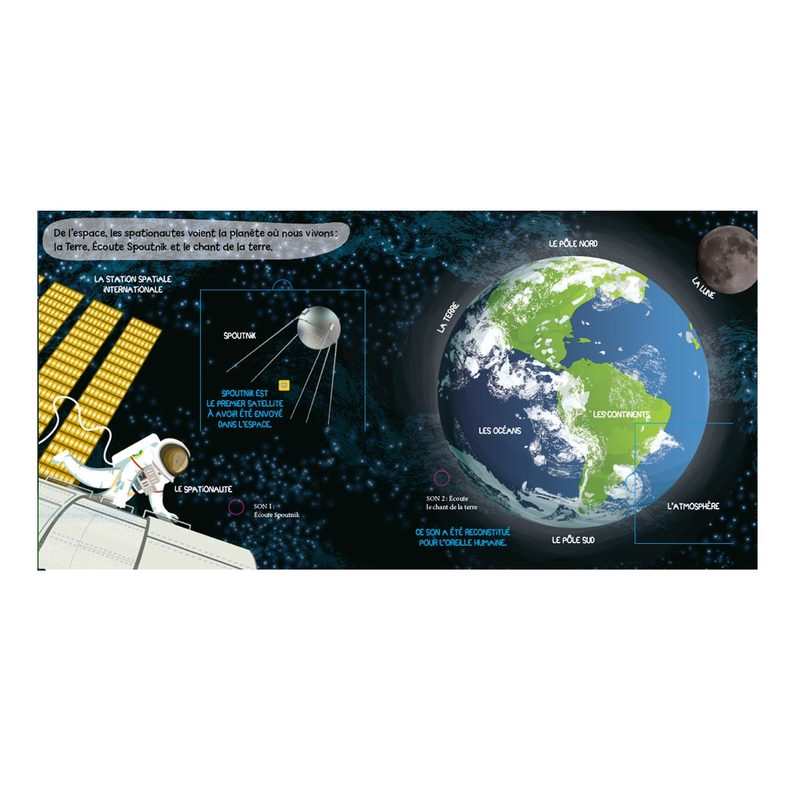 Livre L'espace les docs sonores - Gründ