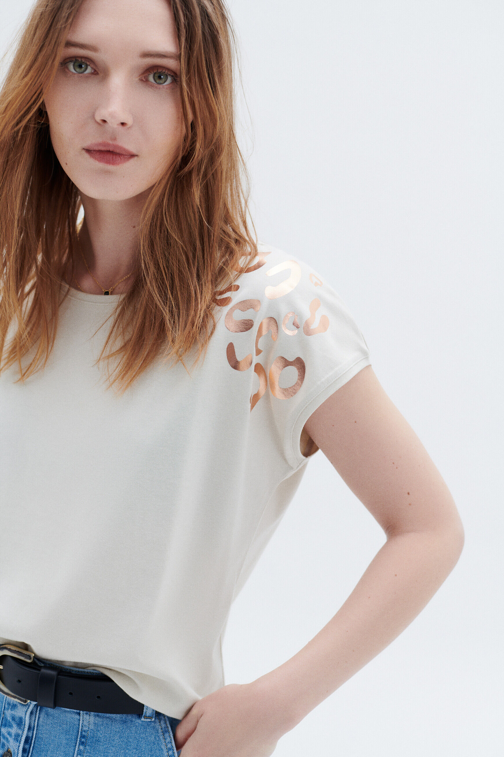 T-shirt tdelta ecru femme