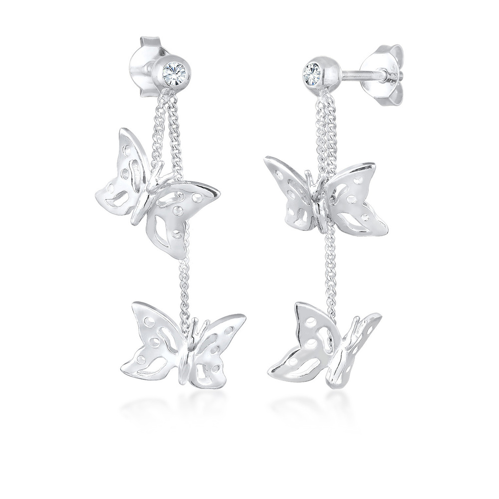 Elli Elli Boucles d'Oreilles Femmes pendentif d'oreilles tendance papillon nature avec Boucles d'oreilles