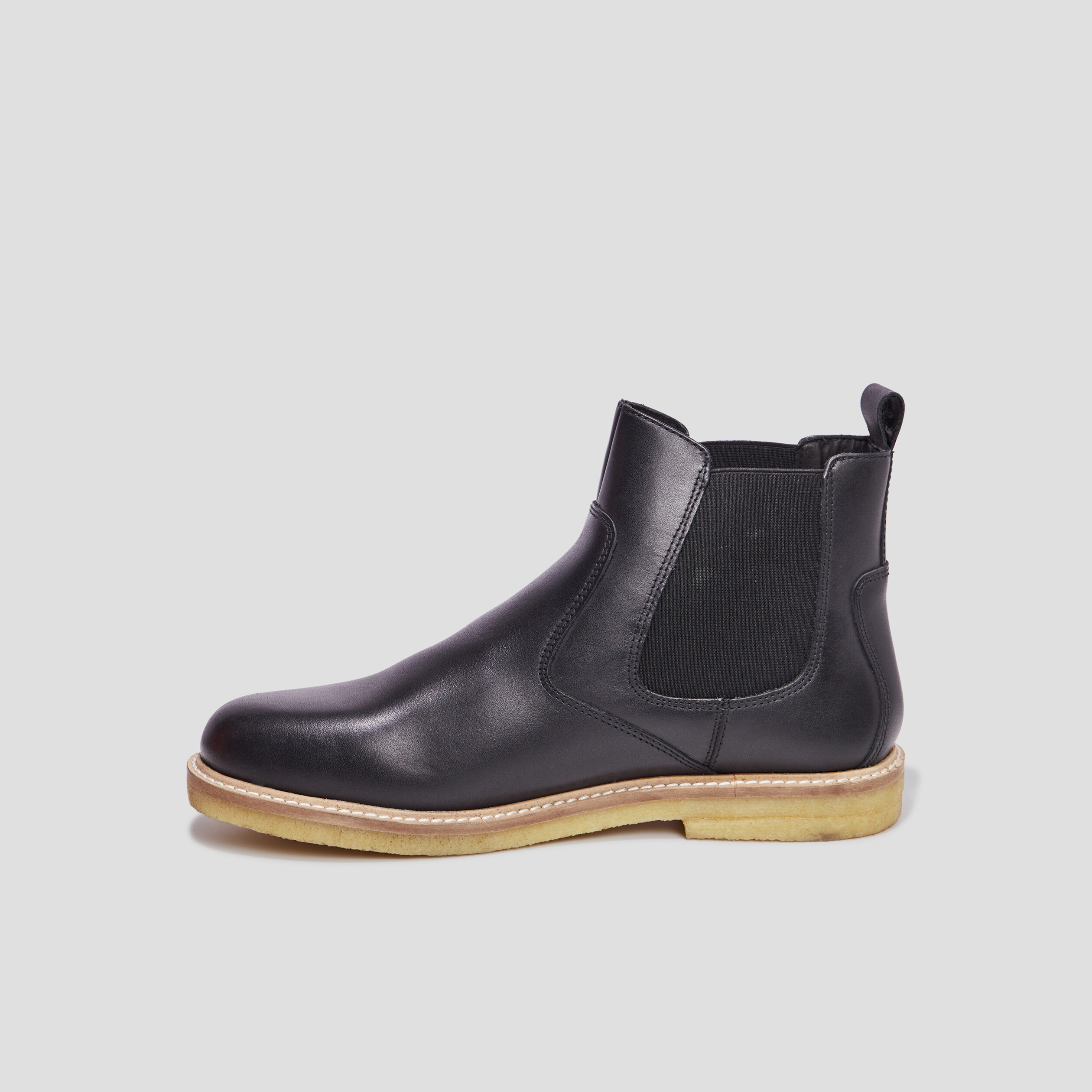 Bottines chelsea en cuir KickHorse noir homme | La Halle
