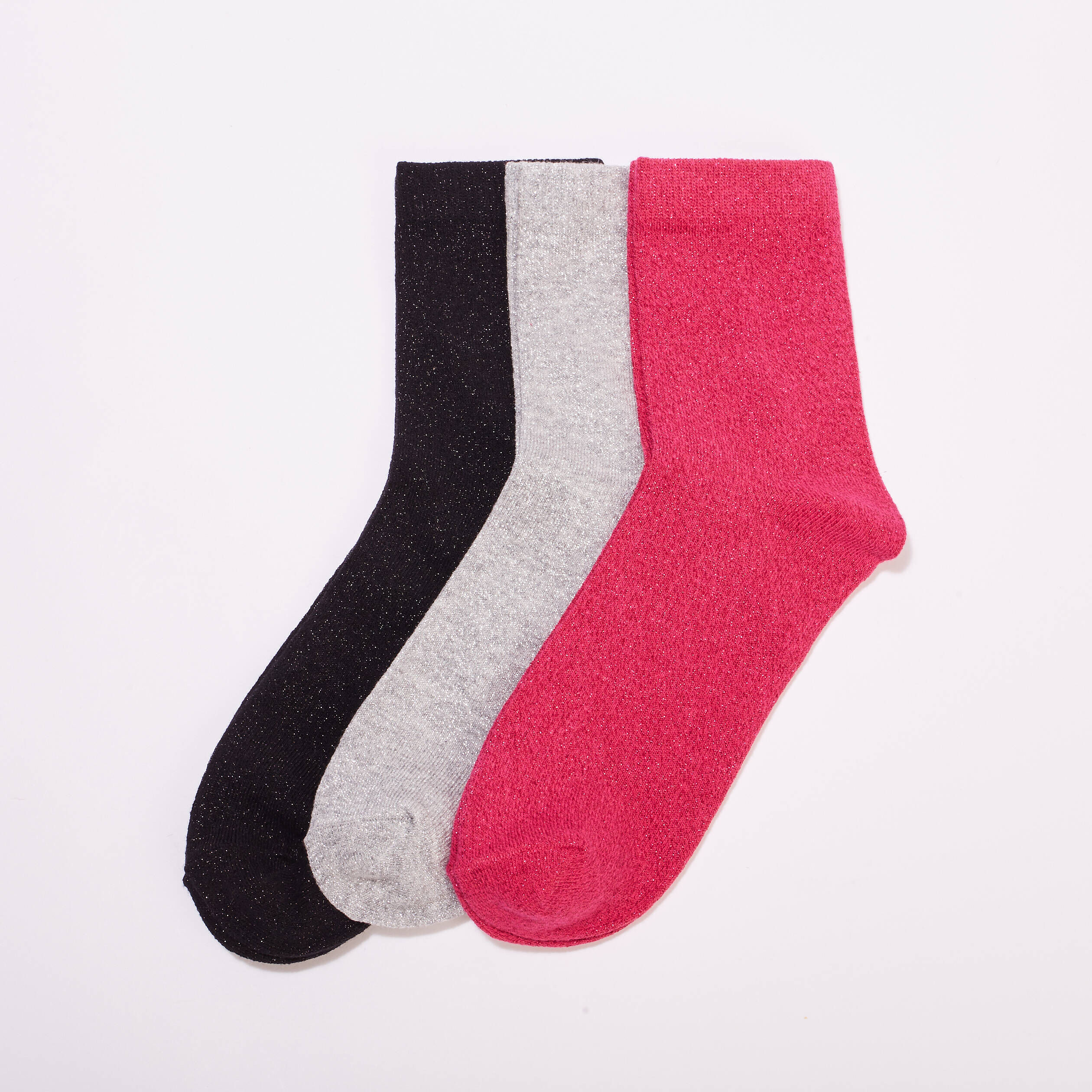 Lot 3 paires chaussettes noir femme | Cache Cache
