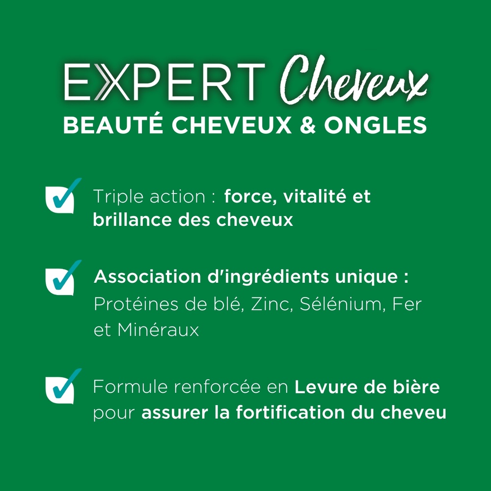 FORTE PHARMA Expert Cheveux 3en1 3mois Complément Alimentaire Cheveux