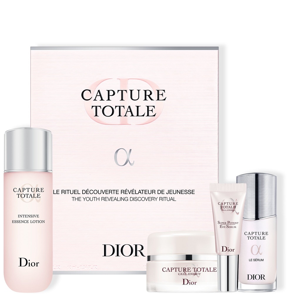 DIOR Capture Totale Coffret Cadeau - 4 produits de soin fermeté - lotion, sérum, crème, sérum yeux