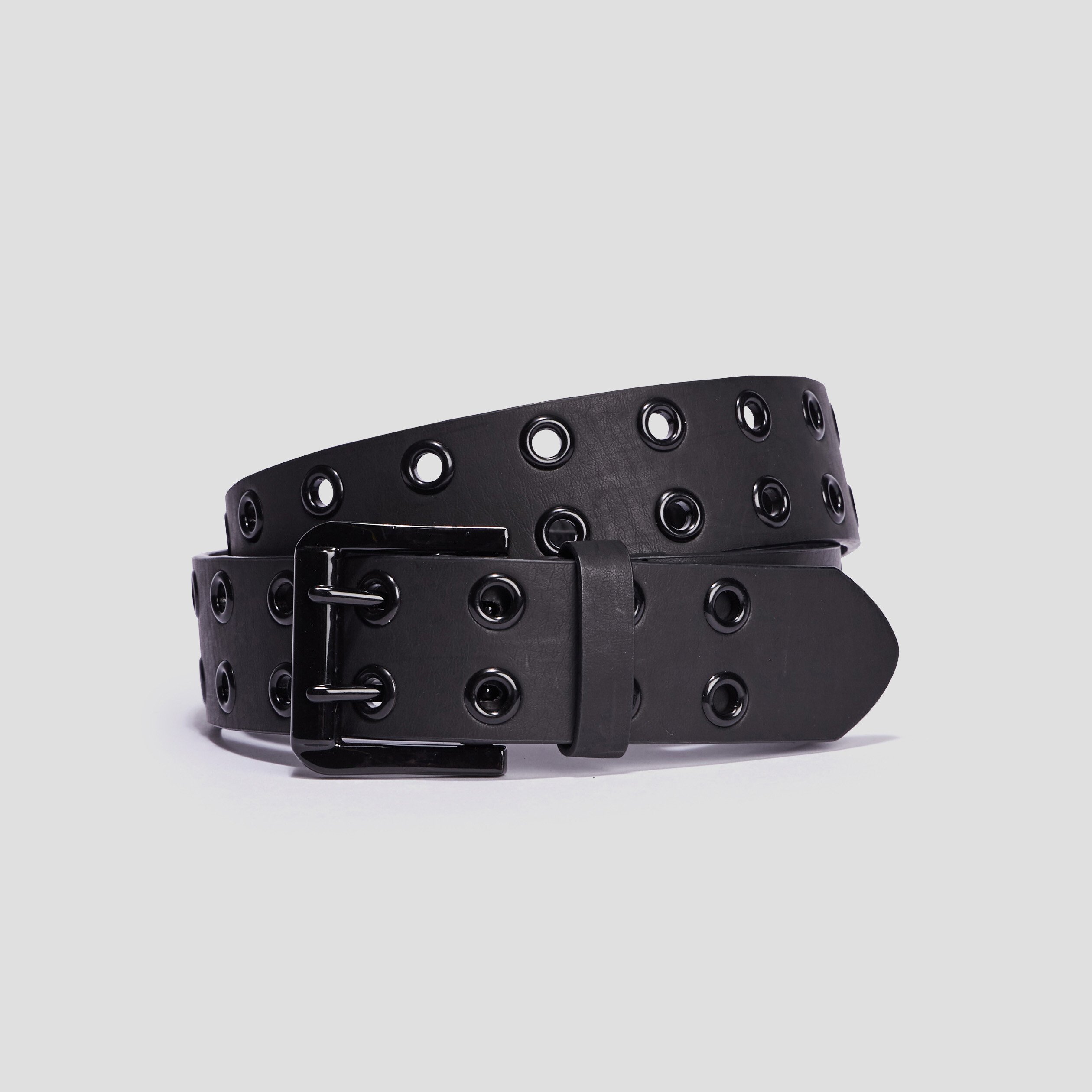 Ceinture avec oeillets noir femme | La Halle