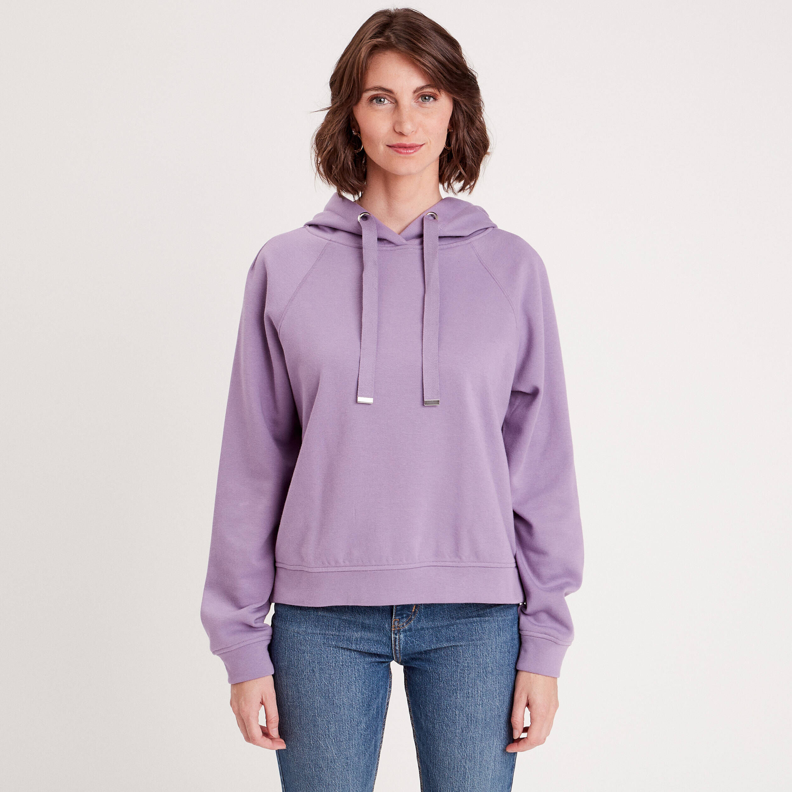 Sweat à capuche violet clair femme | Cache Cache