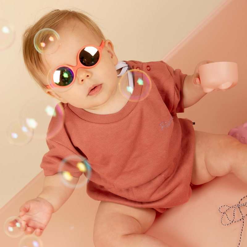 Lunettes de soleil 0-1 an Diabola pamplemousse Ki et La