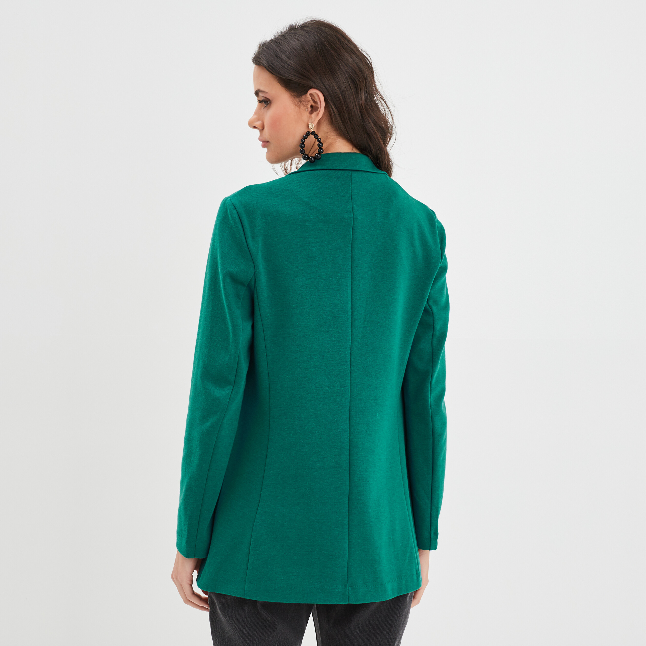 Veste blazer droite vert émeraude femme | La Halle