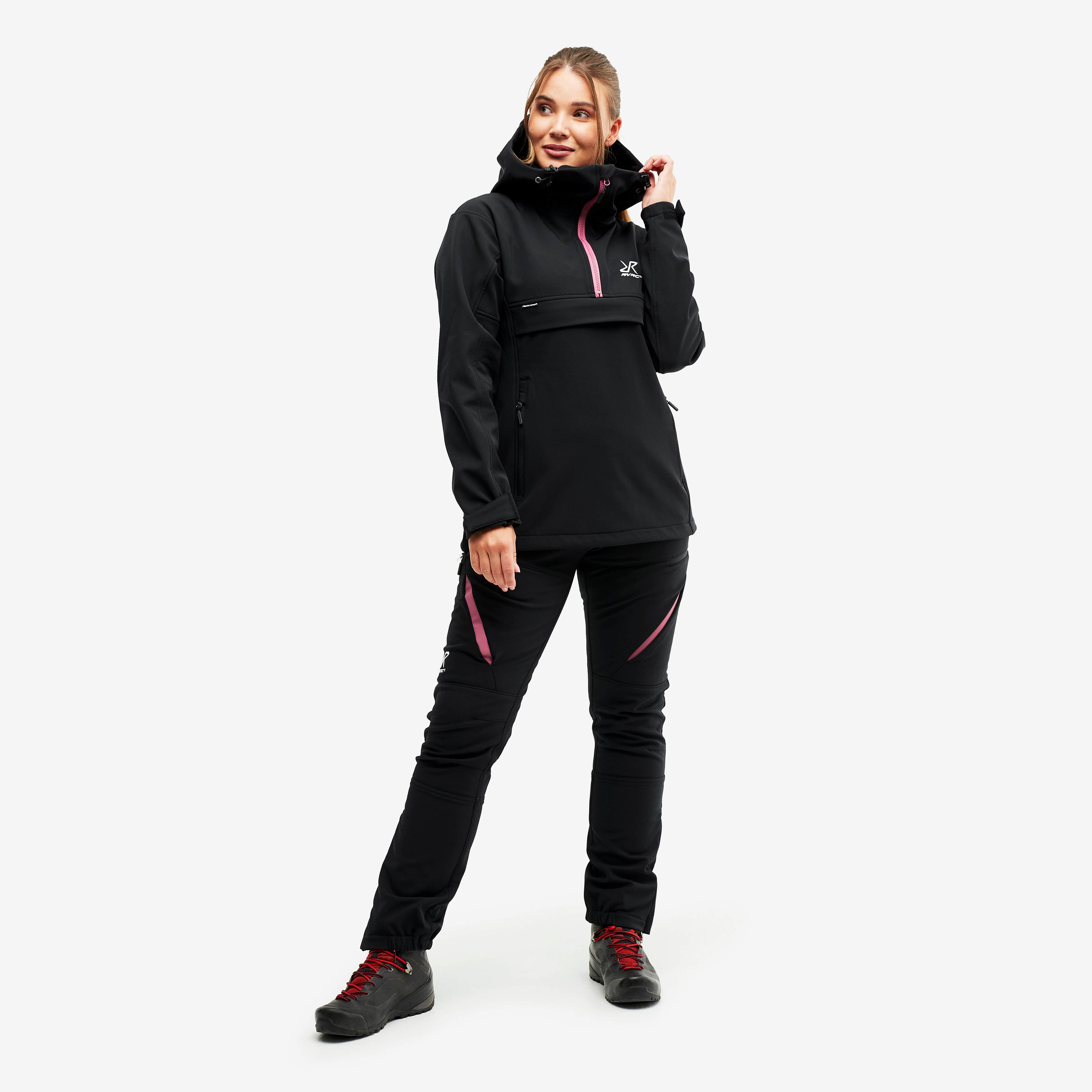 Hiball Anorak Femme Black/Pink