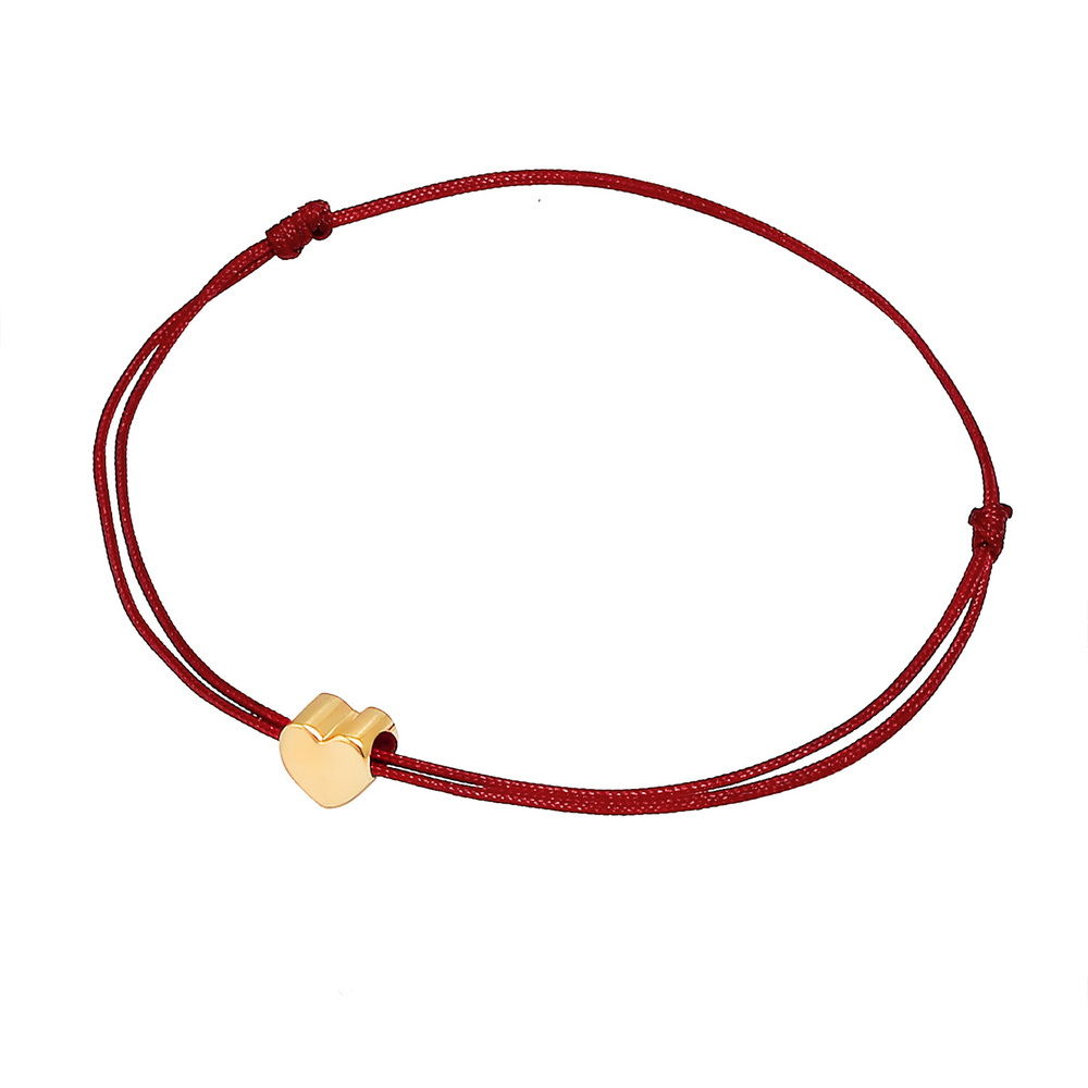 Elli Elli Bracelet Femmes Pendentif Cœur Élastique Basique avec Nylon Bleu en argent s Bracelet