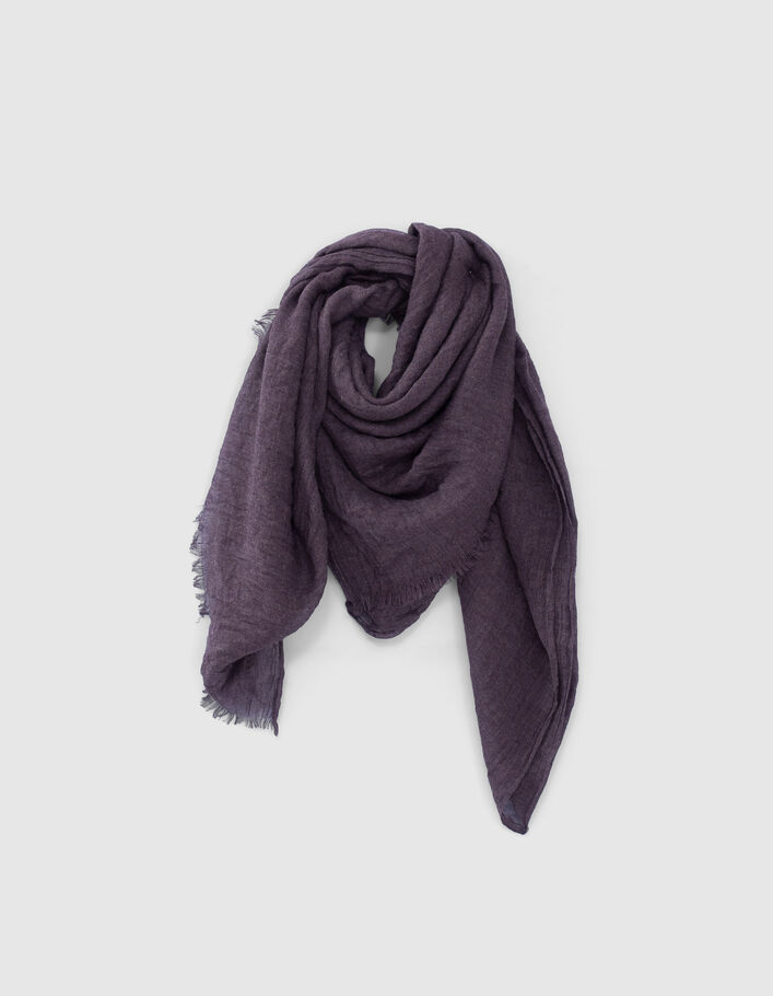 Chèche dark plum chiné Homme