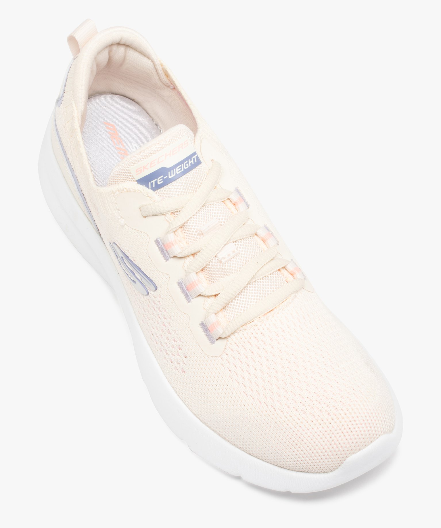 Baskets femme unies légères à lacets - Skechers beige | GEMO
