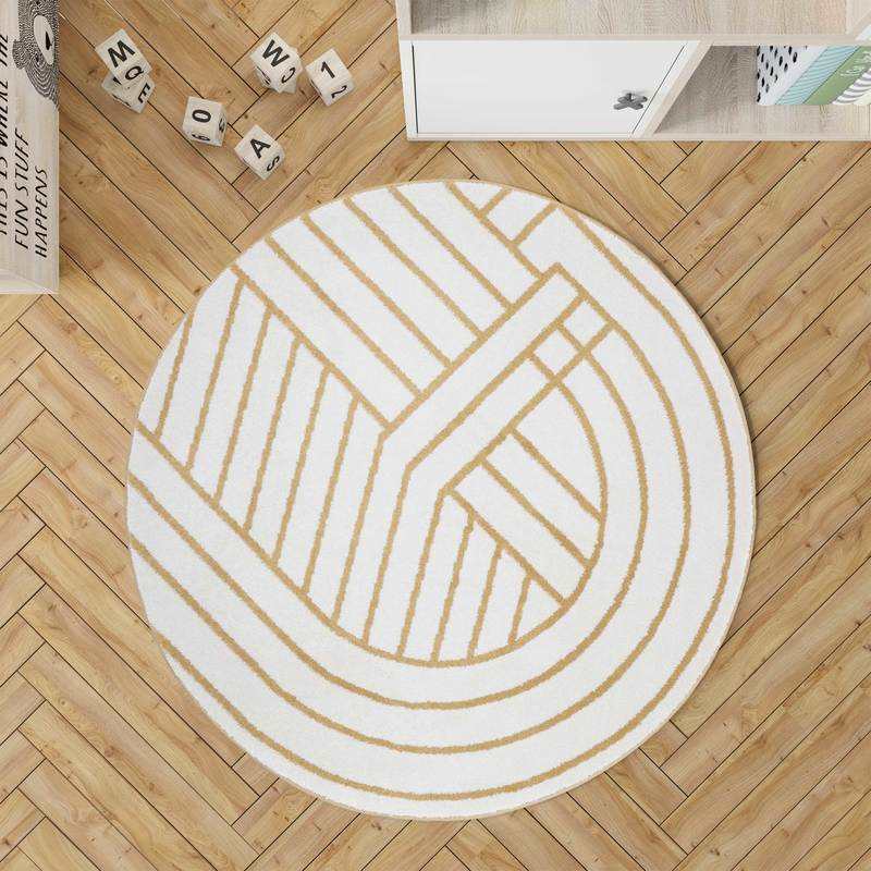 Tapis rond géométrique LUISA